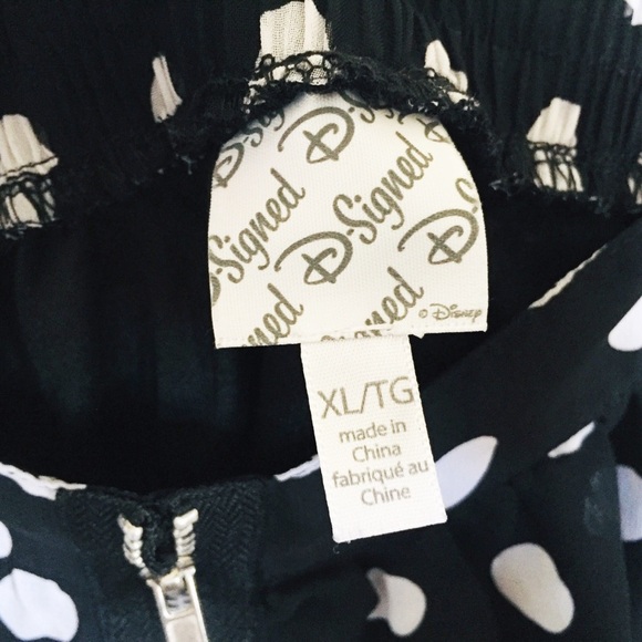 DISNEY D-SIGNED Polka Dot Hi-Lo Skirt With Elastic Waistband Black 14Y/Sz Small - Picture 7 of 8